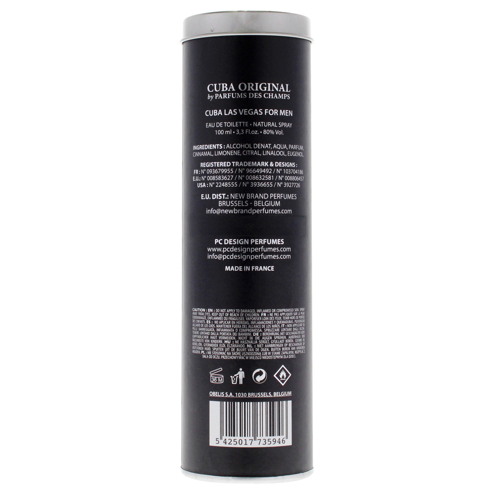 Cuba City Las Vegas by Cuba for Men - 3.3 oz EDT Spray - Picture 4 of 4